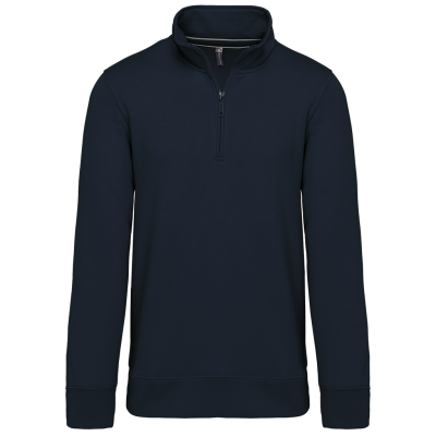 Zipped neck sweatshirt